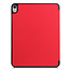 Case2go - Case for iPad Air 10.9 (2020) - Slim Tri-Fold Book Case with Apple Pencil Holder - Lightweight Smart Cover - Red