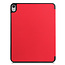 Case2go - Case for iPad Air 10.9 (2020) - Slim Tri-Fold Book Case with Apple Pencil Holder - Lightweight Smart Cover - Red