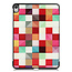 Case2go - Case for iPad Air 10.9 (2020) - Slim Tri-Fold Book Case - Lightweight Smart Cover - Blocks