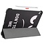 Case2go - Case for iPad Air 10.9 (2020) - Slim Tri-Fold Book Case - Lightweight Smart Cover - Don't Touch Me