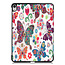 Case2go - Case for iPad Air 10.9 (2020) - Slim Tri-Fold Book Case - Lightweight Smart Cover - Butterflies