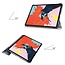 Case2go - Case for iPad Air 10.9 (2020) - Slim Tri-Fold Book Case - Lightweight Smart Cover - Galaxy