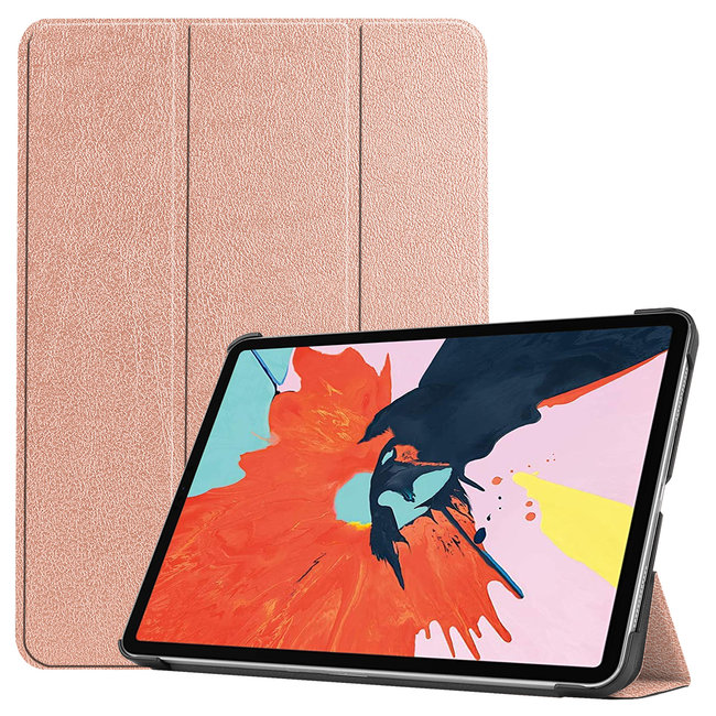 iPad Air 10.9 (2020 / 2022) hoes - Tri-Fold Book Case - RosÃ© Goud
