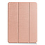 Case2go - Case for iPad Air 10.9 (2020) - Slim Tri-Fold Book Case - Lightweight Smart Cover - Rosé Gold