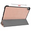 Case2go - Case for iPad Air 10.9 (2020) - Slim Tri-Fold Book Case - Lightweight Smart Cover - Rosé Gold