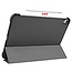 Case2go - Case for iPad Air 10.9 (2020) - Slim Tri-Fold Book Case - Lightweight Smart Cover - Grey