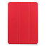 Case2go - Case for iPad Air 10.9 (2020) - Slim Tri-Fold Book Case - Lightweight Smart Cover - Red