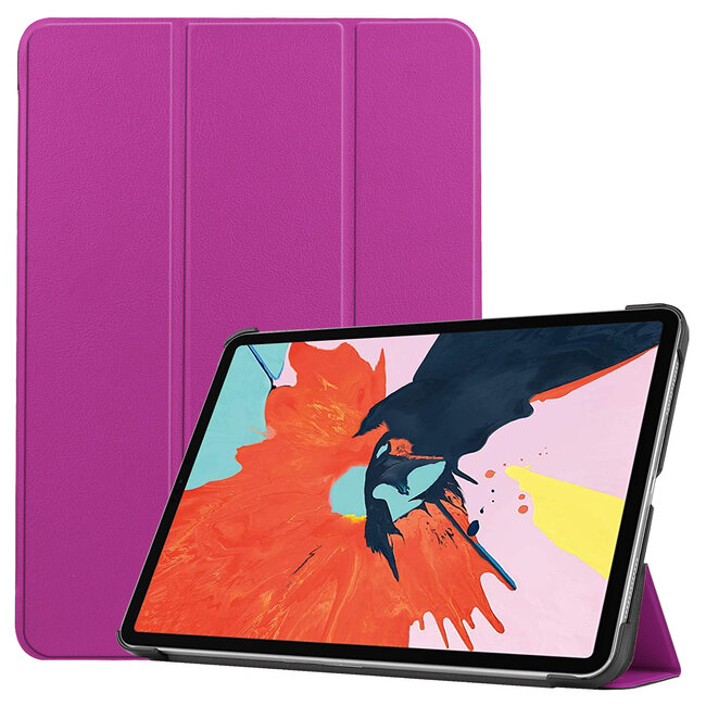 iPad Air 10.9 (2020 / 2022) hoes - Tri-Fold Book Case - Paars