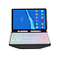 Bluetooth Keyboard Case geschikt voor Lenovo Tab M10 Plus (2de generatie) - 10.3 inch hoes - QWERTY Toetsenbord met verlichting - Wit