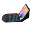 Bluetooth Toetsenbord geschikt voor Bluetooth Keyboard Case voor Samsung Galaxy S6 Lite (2024) / Samsung Galaxy Tab S6 Lite (2022/2020) - 10.4 inch hoes - QWERTY Toetsenbord met verlichting - Zwart