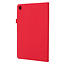 Case2go - Tablet hoes geschikt voor Lenovo Tab M10 Plus (3rd Gen) - 10.6 Inch - Book Case met Soft TPU houder - Rood