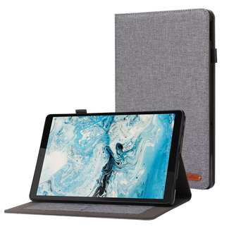 Cover2day Case2go - Tablet hoes geschikt voor Lenovo Tab M10 Plus (3rd Gen) - 10.6 Inch - Book Case met Soft TPU houder - Grijs