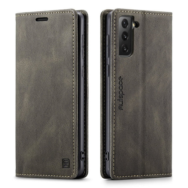 Hoesje geschikt voor Samsung Galaxy S22 Plus 5G - Wallet Book Case - Magneetsluiting - met RFID bescherming - Bruin