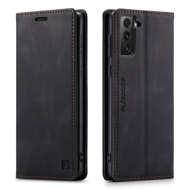 Hoesje geschikt voor Samsung Galaxy S22 Plus 5G - Wallet Book Case - Magneetsluiting - met RFID bescherming - Zwart