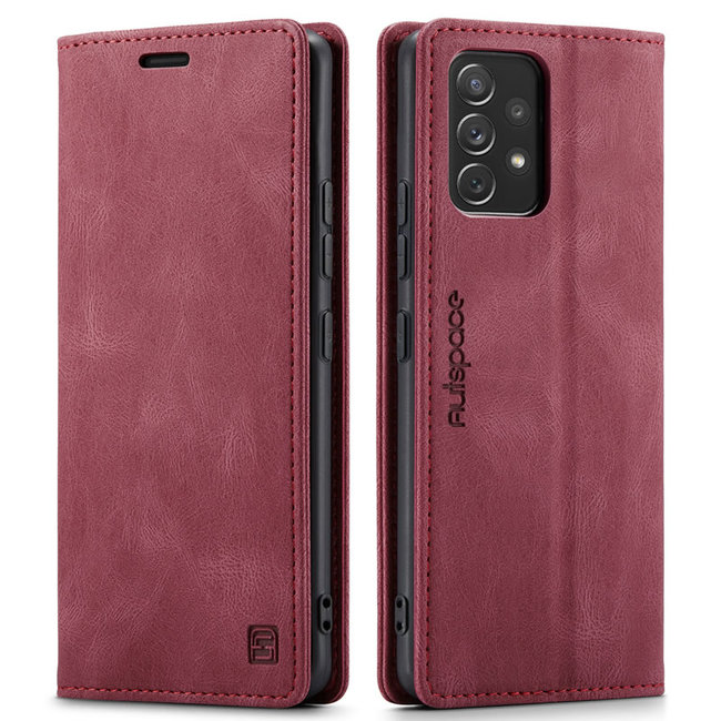 Hoesje geschikt voor Samsung Galaxy A53 5G - Wallet Book Case - Magneetsluiting - met RFID bescherming - Rood