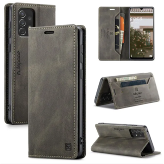 CaseMe Hoesje geschikt voor Samsung Galaxy A33 5G - Wallet Book Case - Magneetsluiting - met RFID bescherming - Bruin