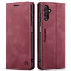 Hoesje geschikt voor Samsung Galaxy A13 5G - Wallet Book Case - Magneetsluiting - met RFID bescherming - Rood