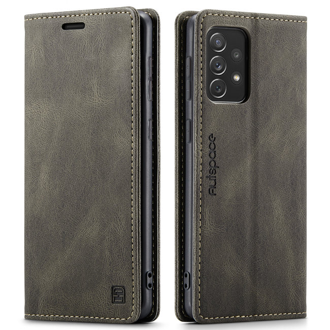 Hoesje geschikt voor Samsung Galaxy A73 5G - Wallet Book Case - Magneetsluiting - met RFID bescherming - Bruin