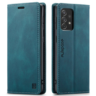 CaseMe Hoesje geschikt voor Samsung Galaxy A73 5G - Wallet Book Case - Magneetsluiting - met RFID bescherming - Blauw