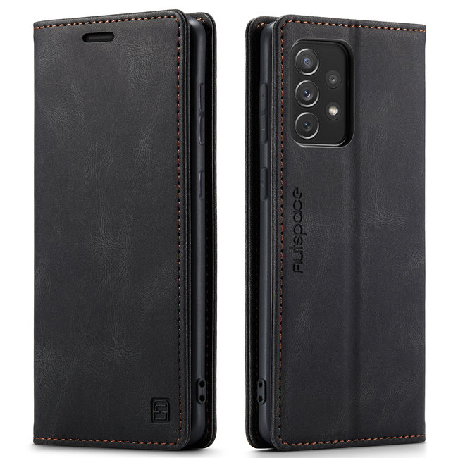 Hoesje geschikt voor Samsung Galaxy A73 5G - Wallet Book Case - Magneetsluiting - met RFID bescherming - Zwart