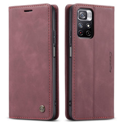 CaseMe - Hoesje geschikt voor Xiaomi Redmi Note 11S - Wallet Book Case - Magneetsluiting - Rood
