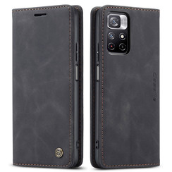CaseMe - Hoesje geschikt voor Xiaomi Redmi Note 11S - Wallet Book Case - Magneetsluiting - Zwart