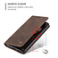 CaseMe - Hoesje geschikt voor Huawei P50 - Wallet Book Case - Magneetsluiting - Donker Bruin