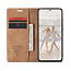CaseMe - Hoesje geschikt voor Huawei P50 - Wallet Book Case - Magneetsluiting - Licht Bruin