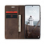 CaseMe - Hoesje geschikt voor Huawei P50 Pro - Wallet Book Case - Magneetsluiting - Donker Bruin