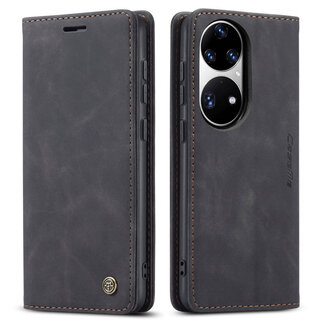 CaseMe CaseMe - Hoesje geschikt voor Huawei P50 Pro - Wallet Book Case - Magneetsluiting - Zwart
