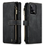 CaseMe Hoesje geschikt voor Samsung Galaxy A33 5G - Wallet Book Case - met Rits en Magneetsluiting - met RFID bescherming - Zwart