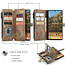 Hoesje geschikt voor Samsung Galaxy S22 Ultra 5G - Wallet Book Case - met Rits en Magneetsluiting - met RFID bescherming - Bruin