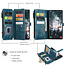 Hoesje geschikt voor Samsung Galaxy S22 5G - Wallet Book Case - met Rits en Magneetsluiting - met RFID bescherming - Blauw