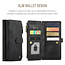 Hoesje geschikt voor Samsung Galaxy S22 5G - Wallet Book Case - met Rits en Magneetsluiting - met RFID bescherming - Zwart