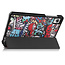 Cover2day - Tablet Hoes geschikt voor Realme Pad Mini - 8.7 inch - Tri-Fold Book Case - Auto Wake functie - Graffiti