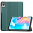 Case2go - Tablet Hoes geschikt voor Realme Pad Mini - 8.7 inch - Tri-Fold Book Case - Auto Wake functie - Donker Groen