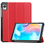 Case2go - Tablet Hoes geschikt voor Realme Pad Mini - 8.7 inch - Tri-Fold Book Case - Auto Wake functie - Rood