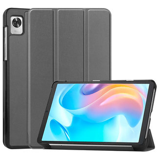 Cover2day Case2go - Tablet Hoes geschikt voor Realme Pad Mini - 8.7 inch - Tri-Fold Book Case - Auto Wake functie - Grijs