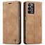 CaseMe - Hoesje geschikt voor Samsung Galaxy A23 - Wallet Book Case - Magneetsluiting - Licht Bruin