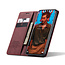 CaseMe - Hoesje geschikt voor Xiaomi 12 Pro - Wallet Book Case - Magneetsluiting - Rood