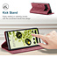 Hoesje geschikt voor Google Pixel 6 Pro - Wallet Book Case - Magneetsluiting - met RFID bescherming - Rood