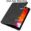 CaseMe - Tablet hoes geschikt voor iPad 10.2 (2021/2020/2019) - Ming Book Case - Tablethoes met Auto Wake/Sleep functie - Zwart