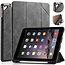 CaseMe - Tablet hoes geschikt voor iPad 9.7 (2017/2018) - Ming Book Case - Tablethoes met Auto Wake/Sleep functie - Grijs