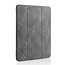 CaseMe - Tablet hoes geschikt voor iPad 9.7 (2017/2018) - Ming Book Case - Tablethoes met Auto Wake/Sleep functie - Grijs