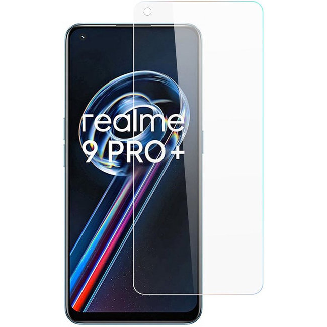 Screenprotector geschikt voor Realme 9 Pro+ - Tempered Glass - Gehard Glas - Transparant