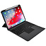 Toetsenbord hoes geschikt voor Apple iPad 10.2 (2019/2020/2021) - Keyboard Case met RGB Verlichting en Keypad - Grijs