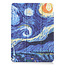 Case2go - Case for iPad Air 10.9 (2020) - Slim Tri-Fold Book Case - Lightweight Smart Cover - Starry sky