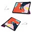 Case2go - Case for iPad Air 10.9 (2020) - Slim Tri-Fold Book Case - Lightweight Smart Cover - Purple