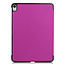 Case2go - Case for iPad Air 10.9 (2020) - Slim Tri-Fold Book Case - Lightweight Smart Cover - Purple