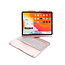 Bluetooth Toetsenbord Hoes voor iPad Pro 12.9 (2020) - QWERTY - Bluetooth Toetsenbord hoes - Toetsenbord verlichting en Touchpad - 360 graden draaibaar -Rosé-Goud